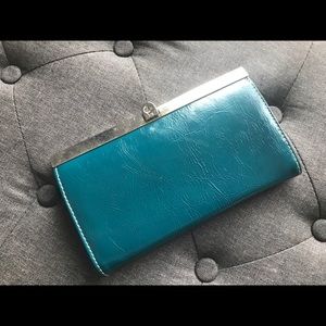 Teal clutch